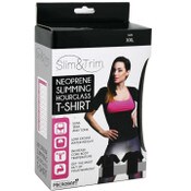 Wholesale - XXL JET BLK NEOPRENE HOURGLASS T-SHIRT W/SLEEVES (BOXED) C/P 12, UPC: 191730317893